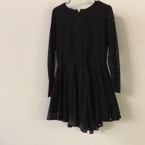 Black, Short, Long Sleeved Dress